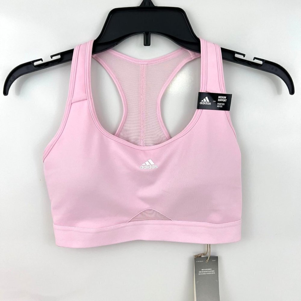 Adidas Powerreact Training Medium-Support Padded Sports Bra XS D-DD